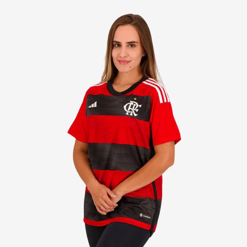 Camisa Feminina Flamengo 2023/24 I + Brinde - Casa Flamenguista